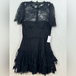 ASTR The Label Dress Women Size M Black color Black color
